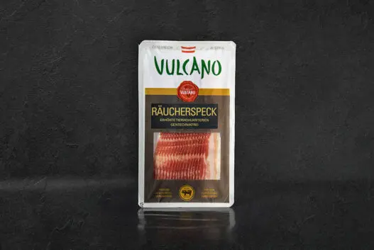 Raeucherspeck Speck geschnitten