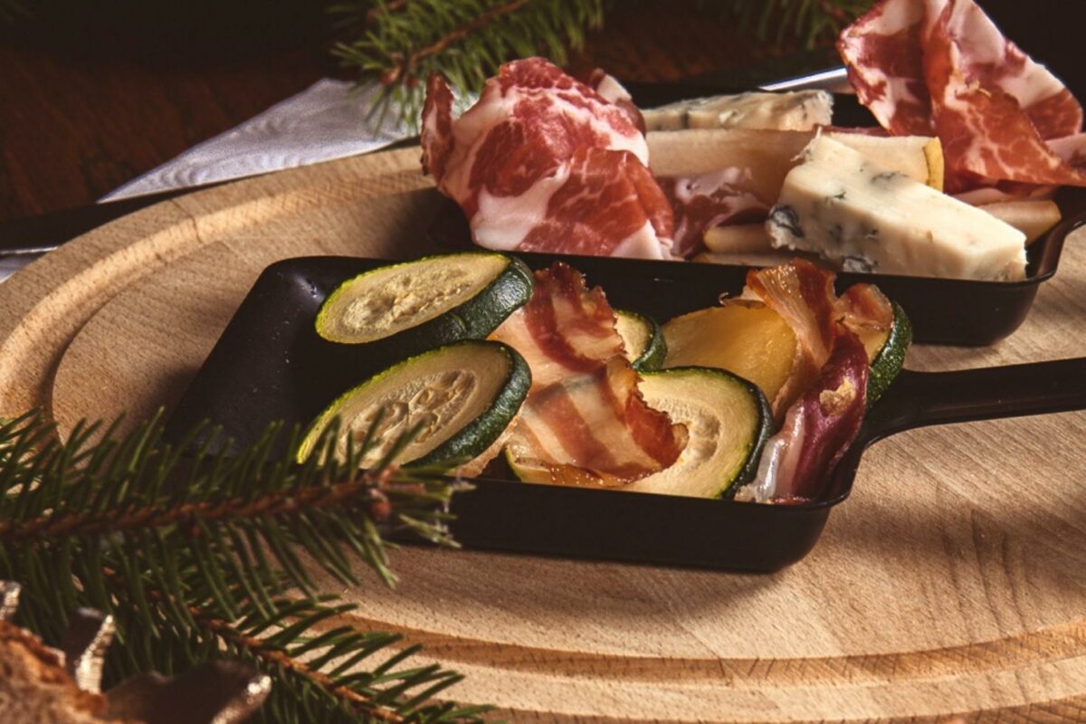 Raclette mit Zucchini