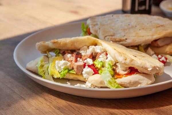 Pizza Sandwich vom Grill ohne Pizzastein