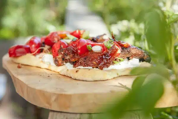 flatbread mit spareribs
